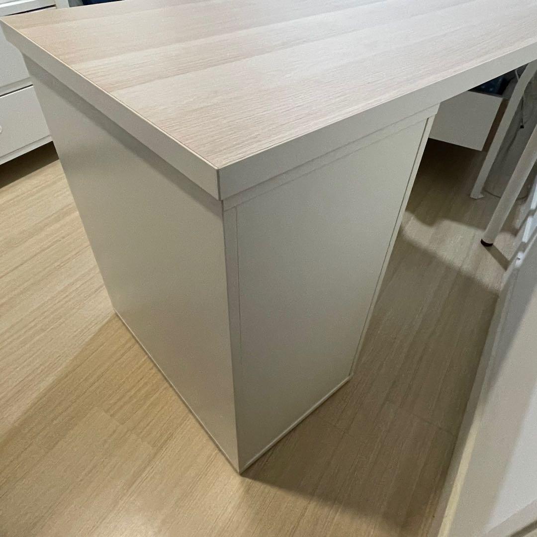 IKEA tabletop/ desk + ALEX drawer + 2x legs, Furniture & Home Living