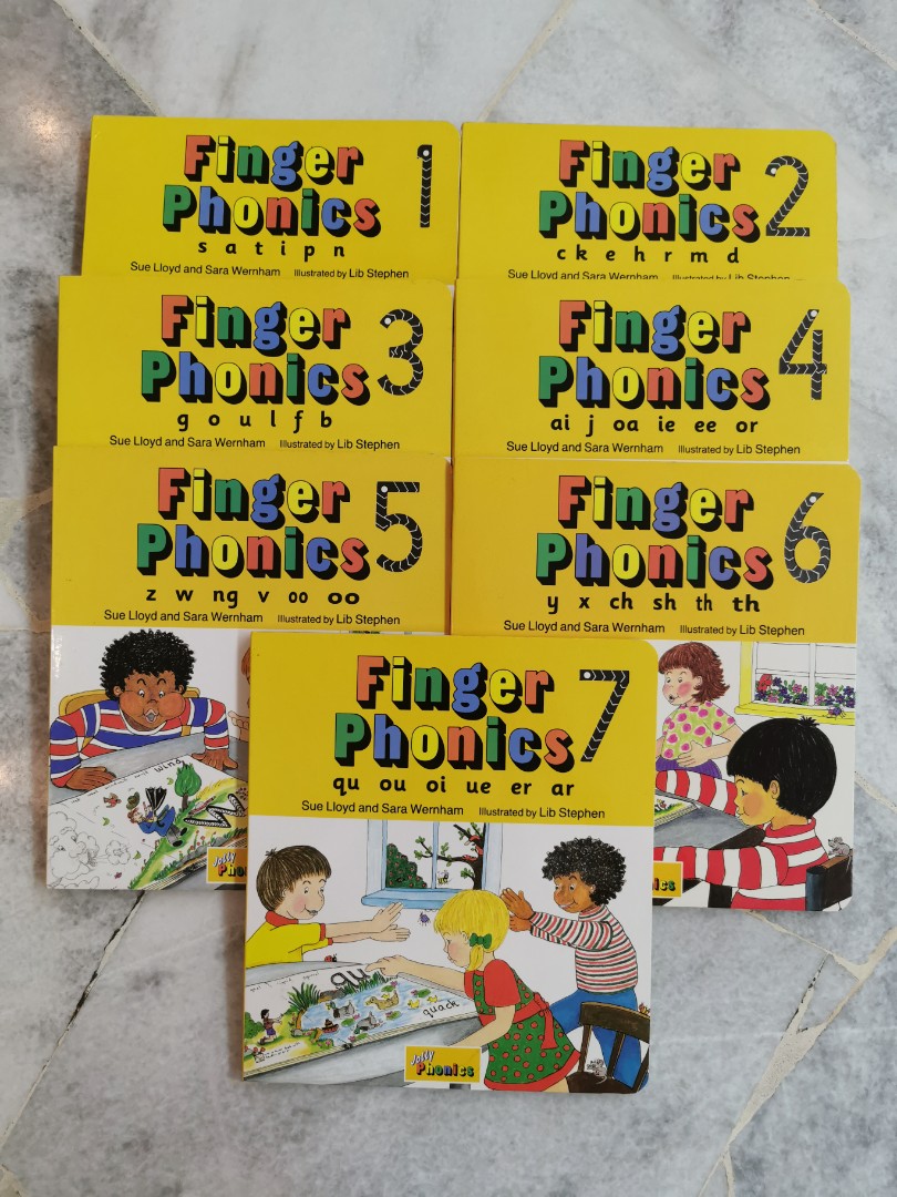 Jolly Phonics Finger Phonics, Hobbies & Toys, Books