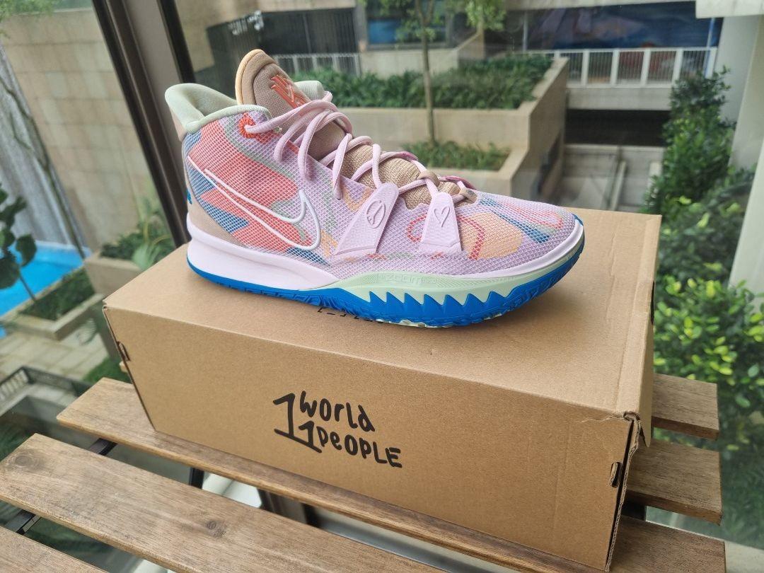 kyrie 7 blue pink