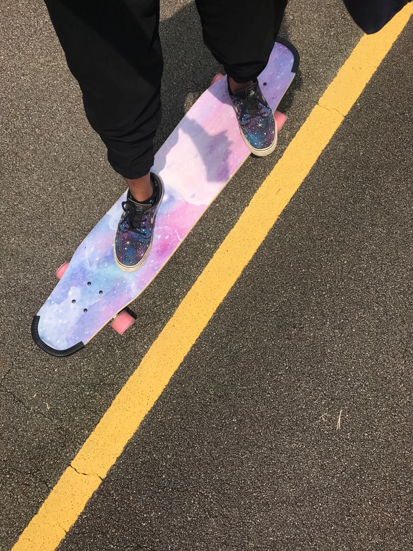 Longboard For Cruising / Dancing (Galaxy pattern), Sports Equipment