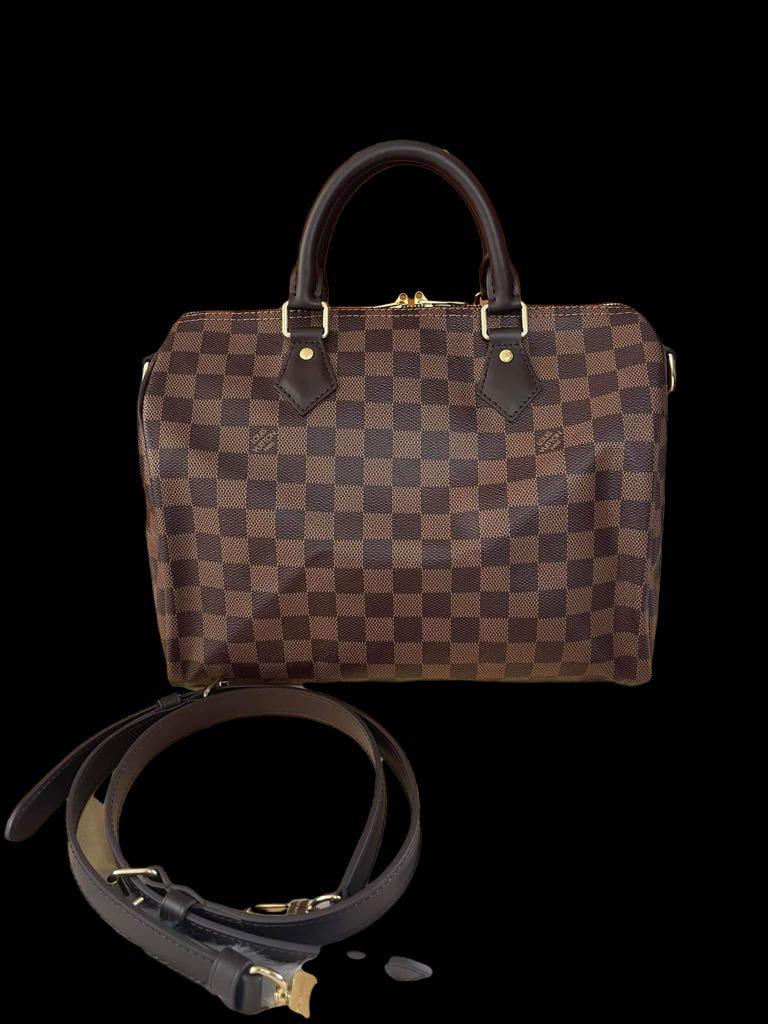 Louis vuitton LV SPEEDY BANDO SIZE 30 new microchip, Luxury, Bags