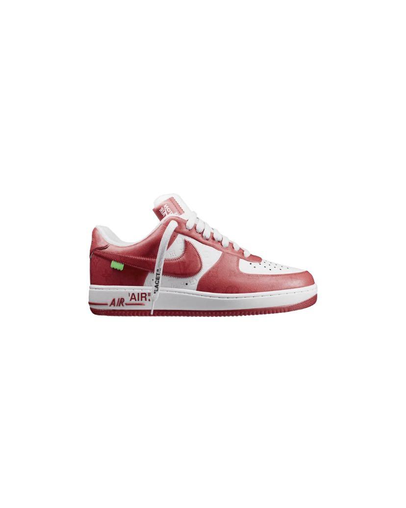 Louis Vuitton x Air Force 1 Low 'White Comet Red