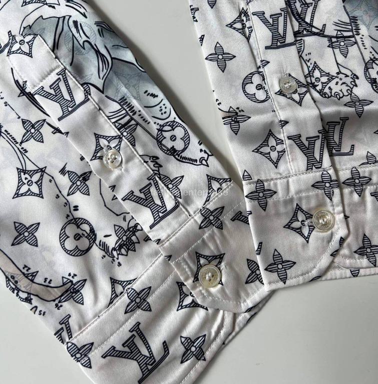 MENS LOUIS VUITTON Chapman brothers Savannah silk shirt size medium £899.00  - PicClick UK