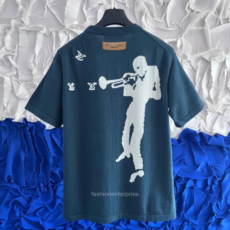 Buy Louis Vuitton Jazz Trumpeter Signature Crew Neck Short Sleeve Knit Shirt  Green RM222V JS5 HNN10W XL Green from Japan - Buy authentic Plus exclusive  items from Japan