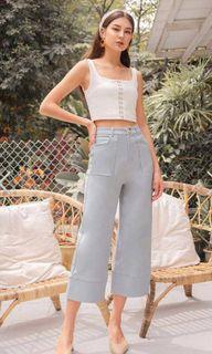 Lovet Crossed The Line Pocket Culottes