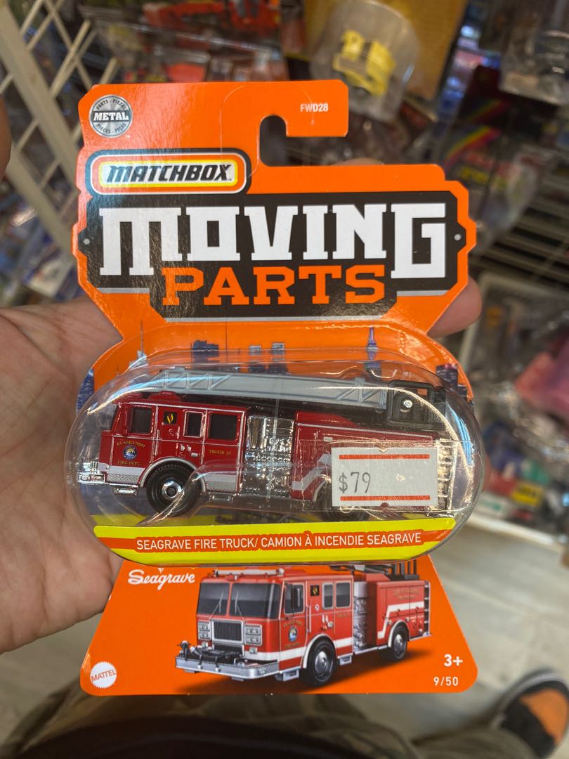 Matchbox Moving Parts Seagrave Fire Truck, 興趣及遊戲, 玩具& 遊戲