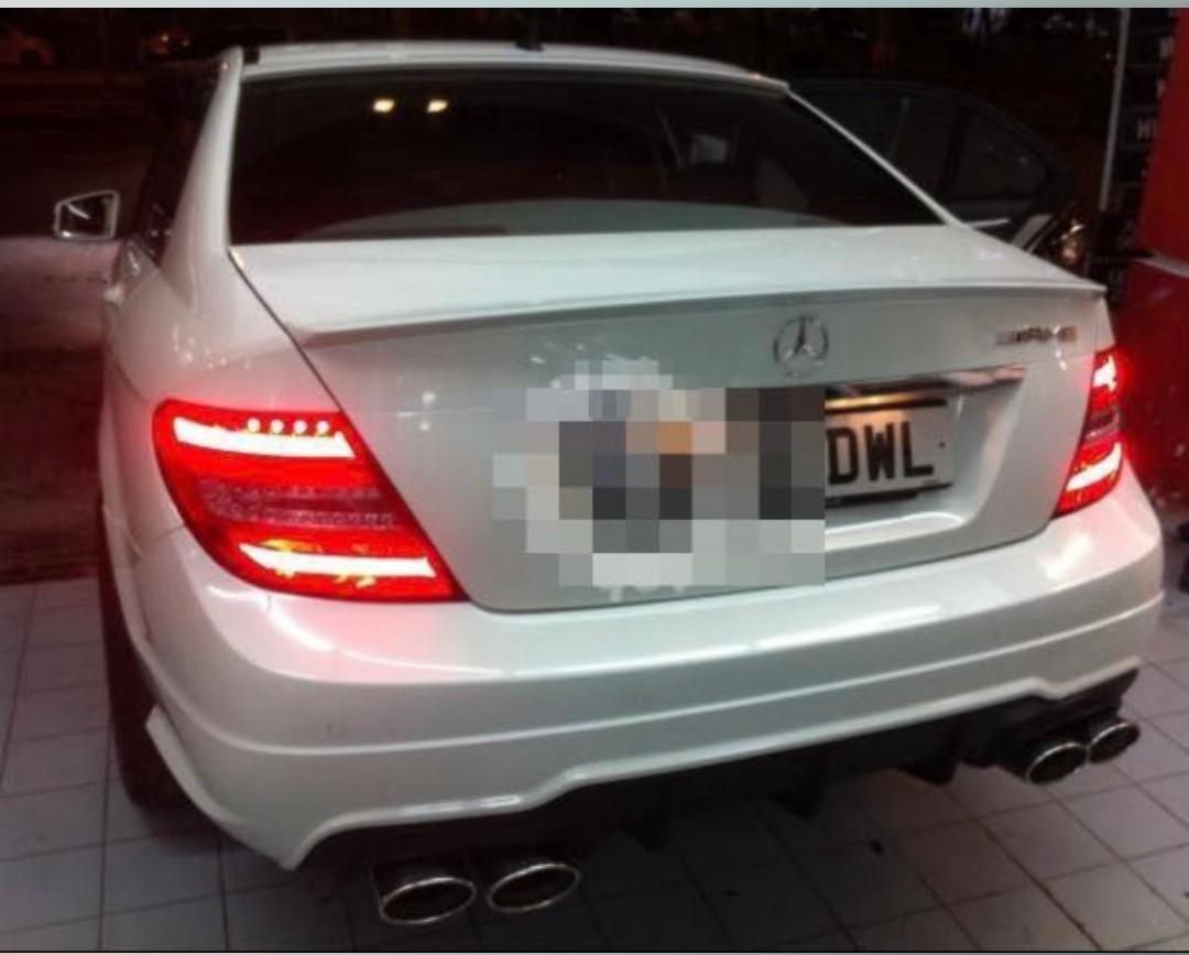 Mercedes c hotsell class rear bumper