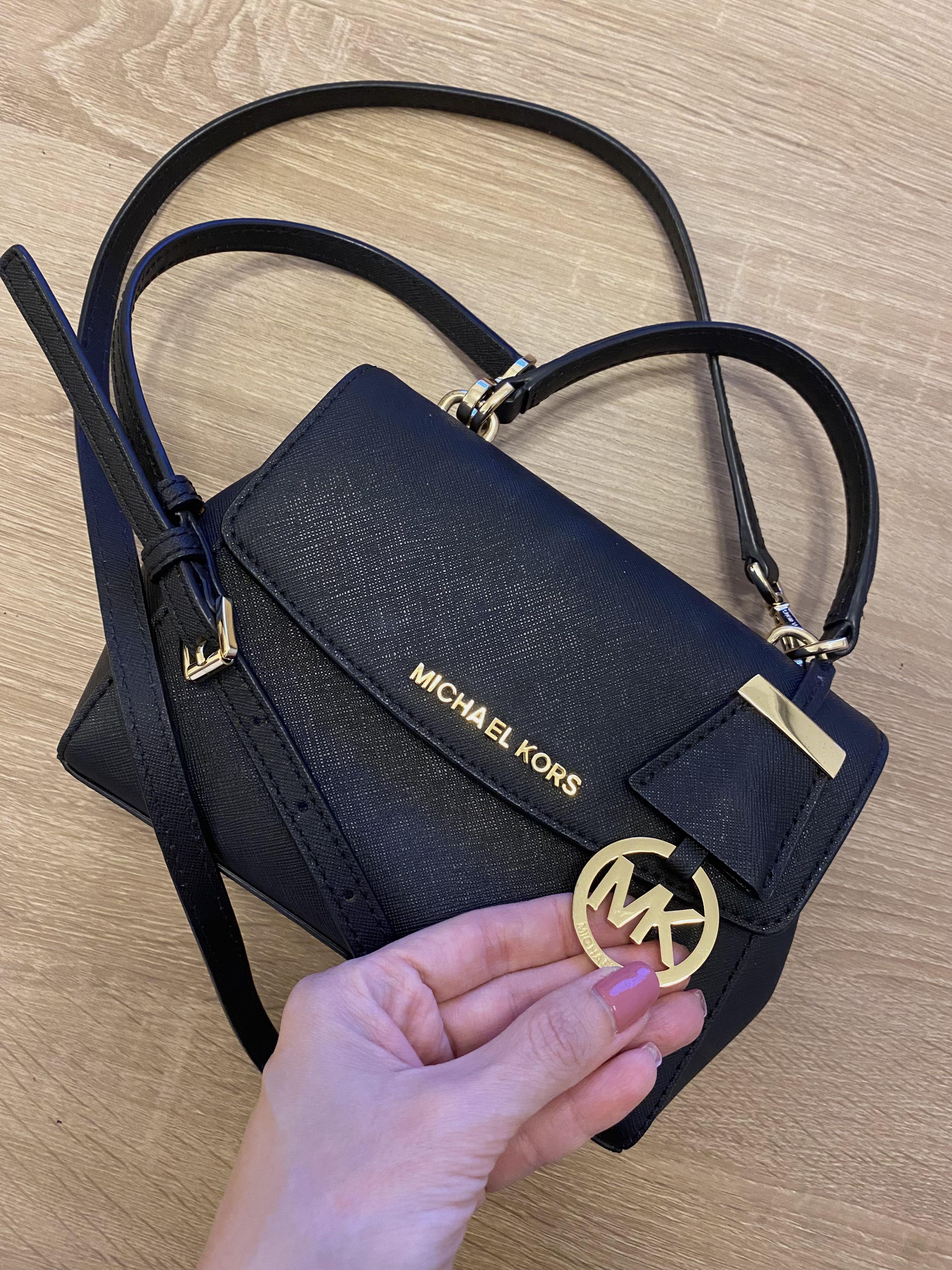 Michael Kors Ava Extra-Small Saffiano Leather Crossbody Bag (Black),  Women's Fashion, Bags & Wallets, Cross-body Bags on Carousell