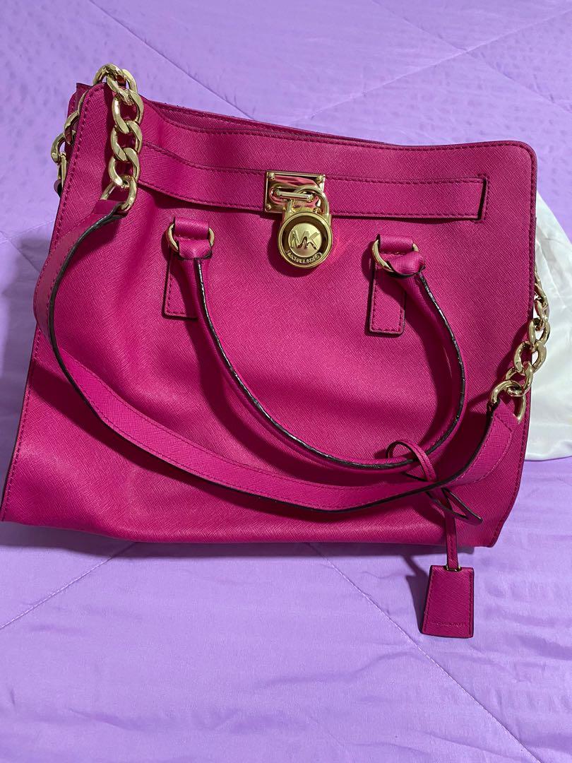 Michael Kors hot pink bag, Women's Fashion, Bags & Wallets, Shoulder Bags  on Carousell