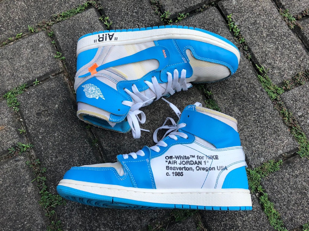 off white unc aj1