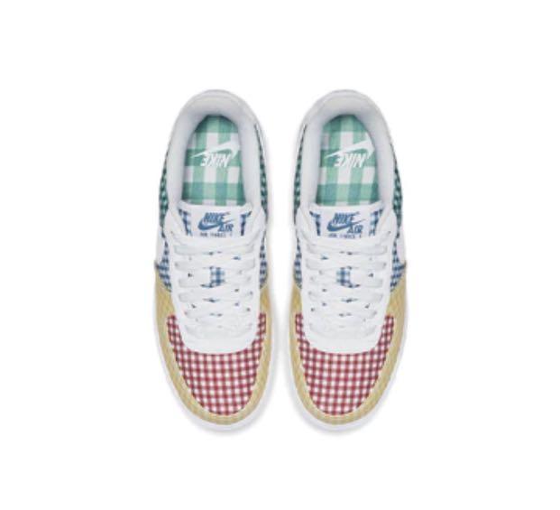Nike Lab Womens Air Force 1 07 QS Gingham Pack Multi Color WMNS BV4891 100