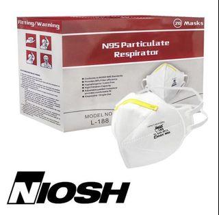 NIOSH N95 Masks (20pcs)