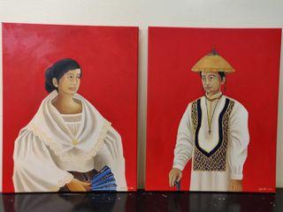Oil Painting - Baro't Saya at Barong Tagalog