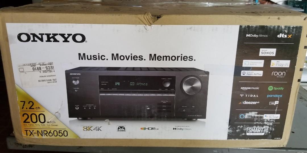Onkyo Nr6050 AV Receiver 8k Atmos, Audio, Soundbars, Speakers