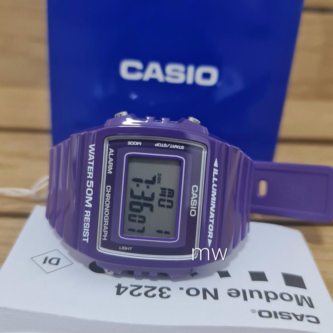 Purple digital watch top