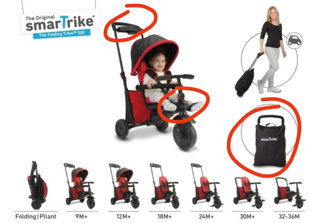 ORIGINAL! SMARTRIKE SMART TRIKE TRICYCLE FOLD 500 SEPEDA RODA 3 ANAK