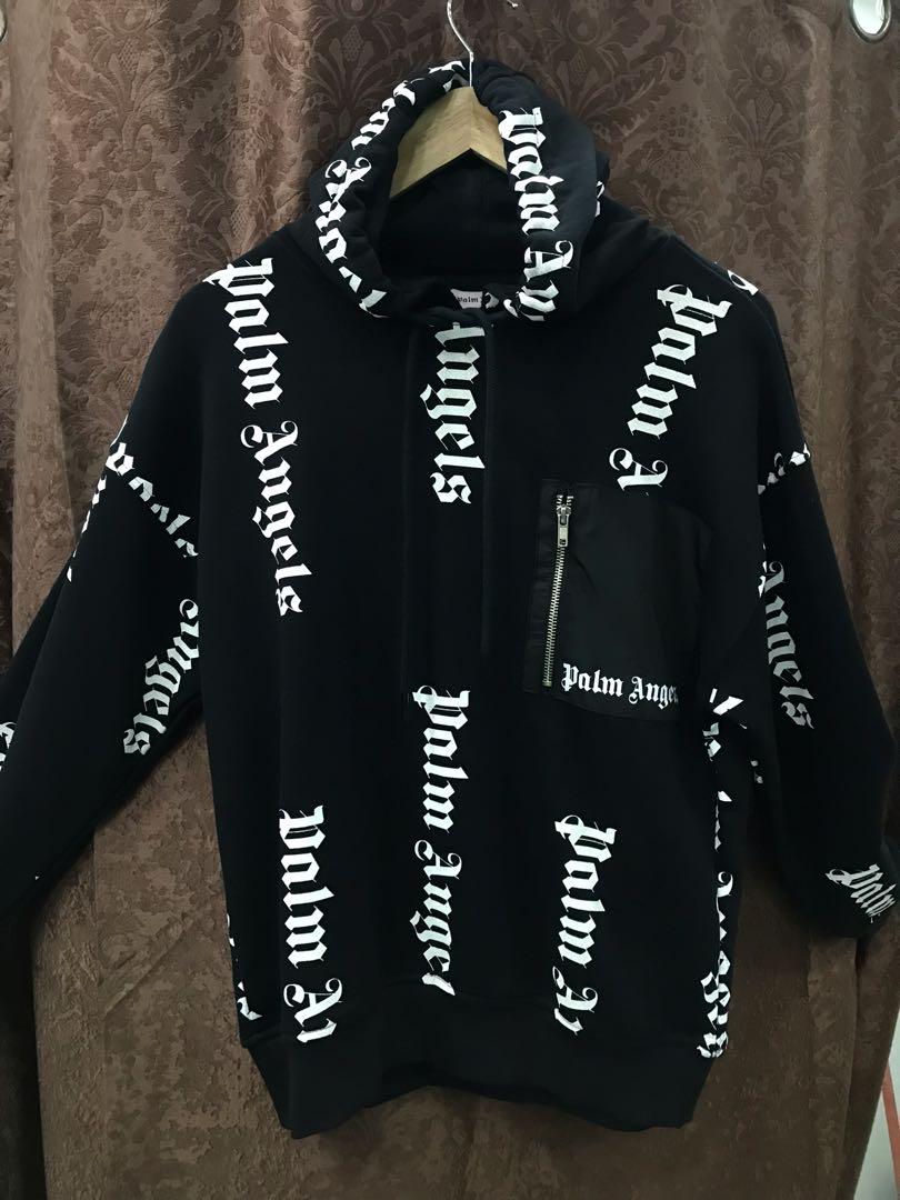 Palm Angels Hoodie white Men s Fashion Tops Sets Hoodies on