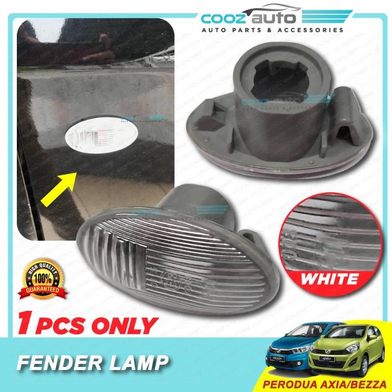 Perodua Axia Bezza Signal Fender Lamp Cover White 1Pcs Set