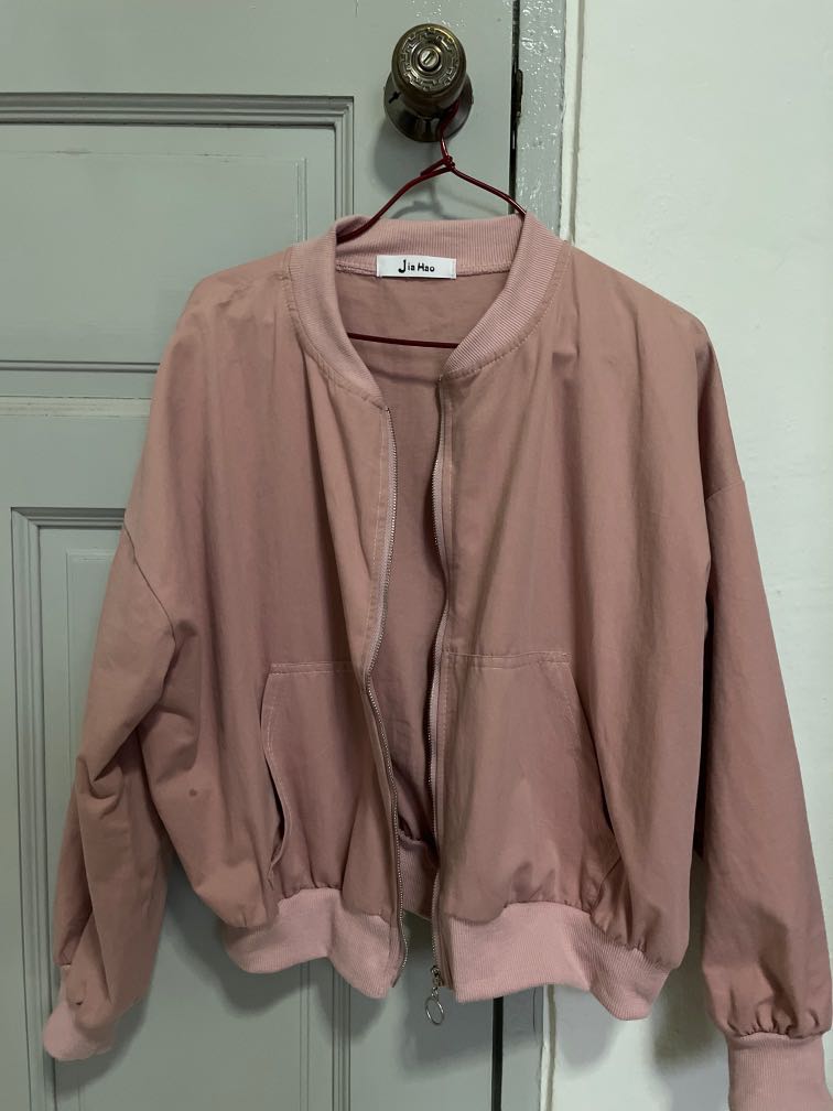 Pink ladies bomber jacket, Women's Fashion, Coats, Jackets and