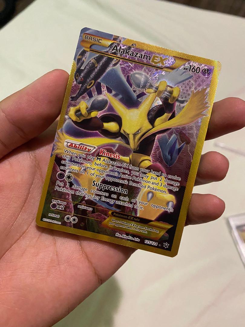  Pokemon - Alakazam-EX (125/124) - XY Fates Collide - Holo :  Toys & Games