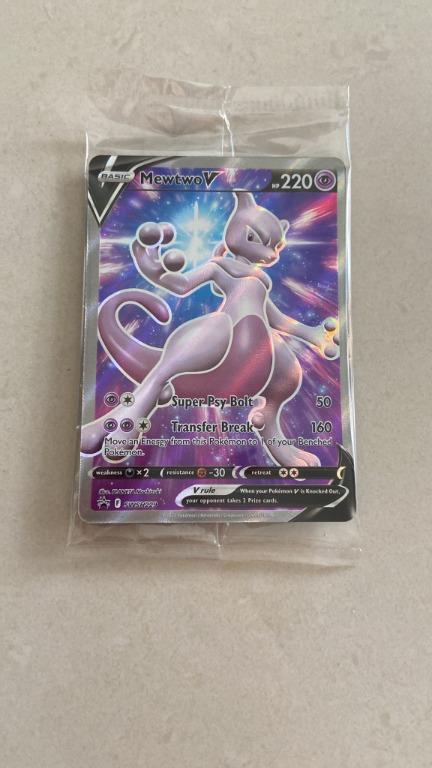 Pokemon TCG: Pokemon GO Promo - Mewtwo V Full Art (SWSH229), Hobbies &  Toys, Toys & Games on Carousell