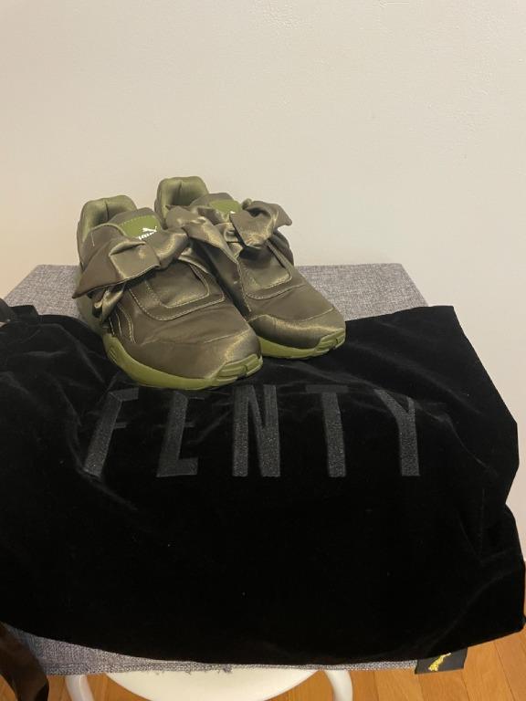 Puma fenty olive top green