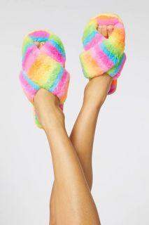 Rainbow slippers