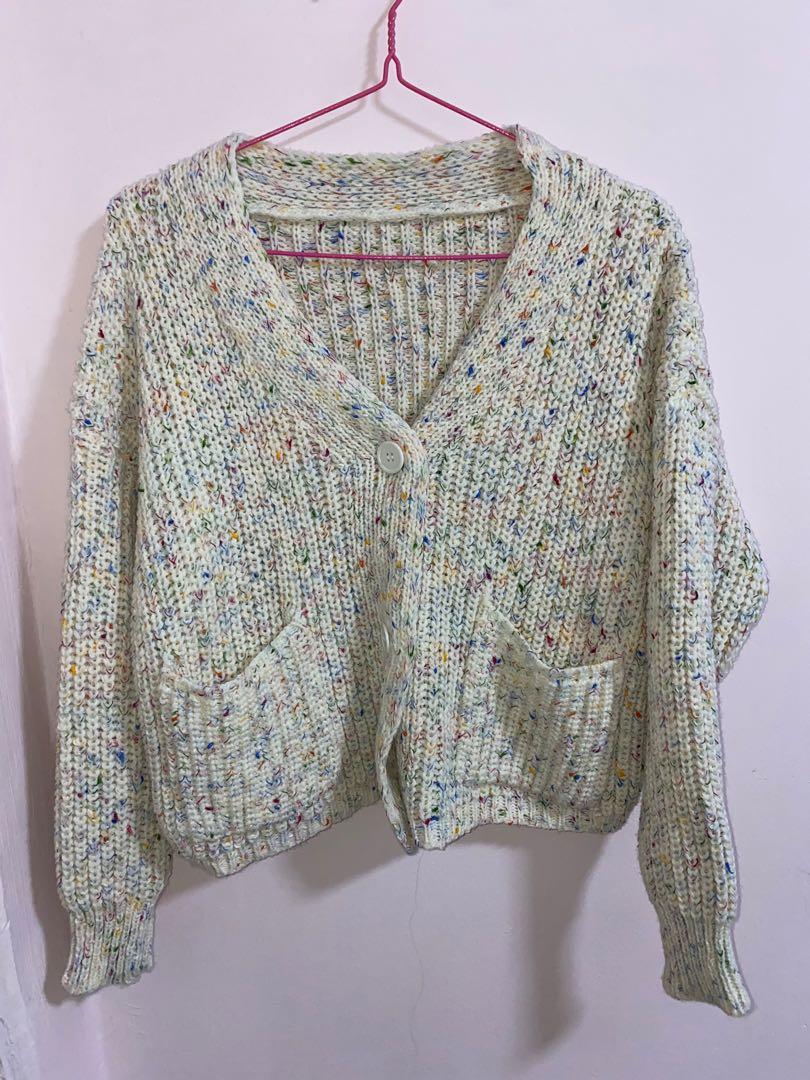 Rainbow on sale speckled sweater