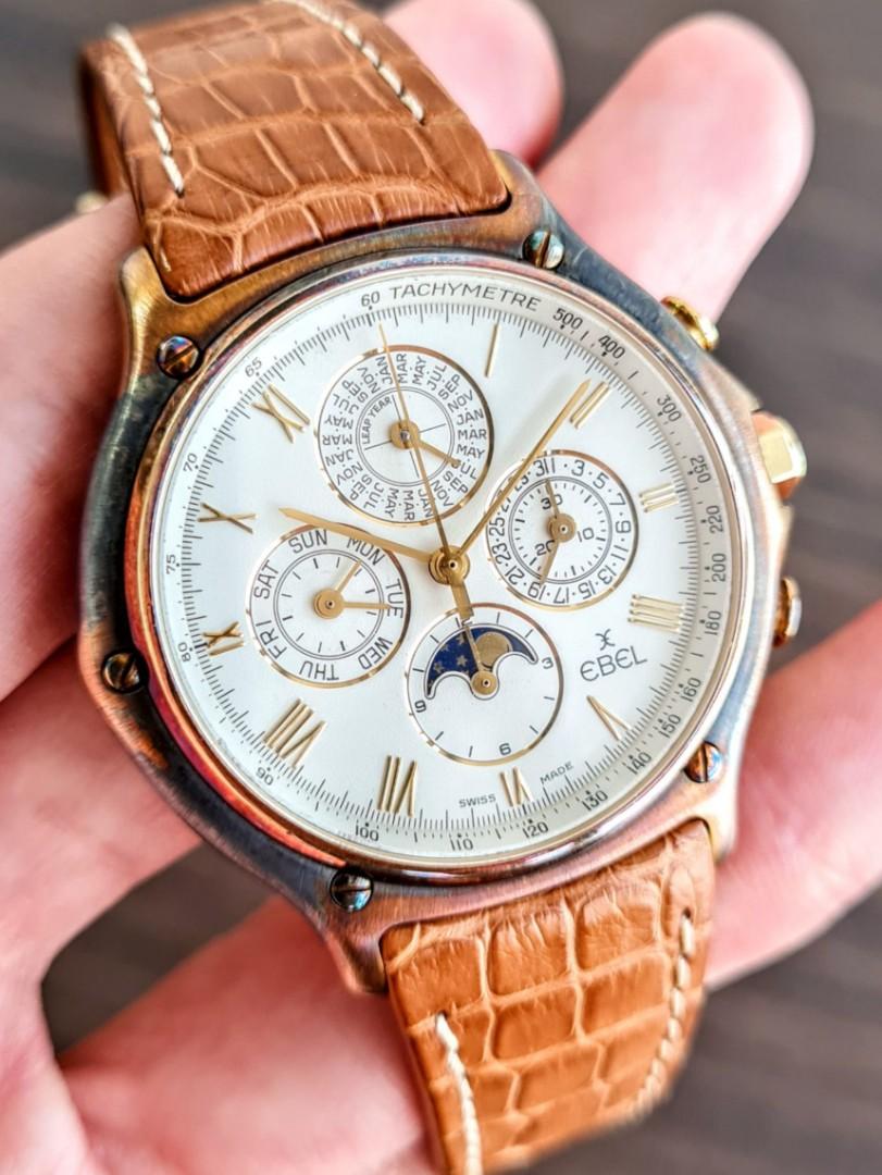Ebel 1911 chronograph 18k yellow gold new arrivals