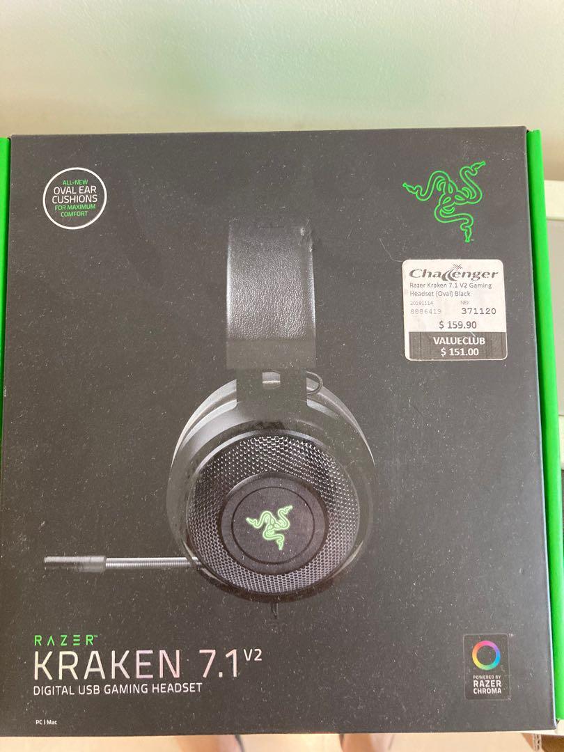 Razer kraken best sale 7.1 v2 oval