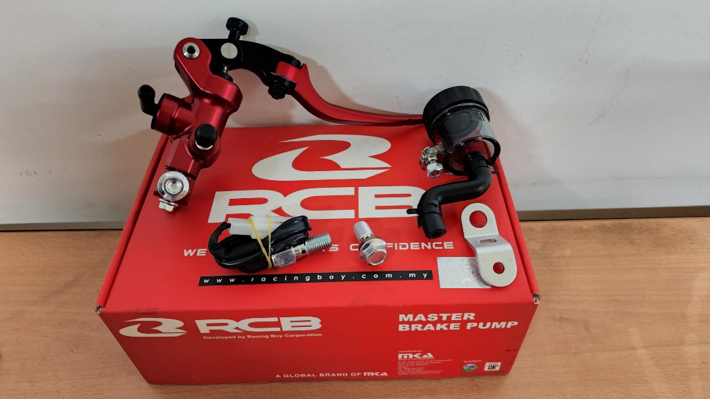 RCB S1 BRAKE MASTER PUMP FORGED RH 14MM, Motorcycles, Motorcycle ...