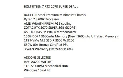R7 3700x 2070 discount super