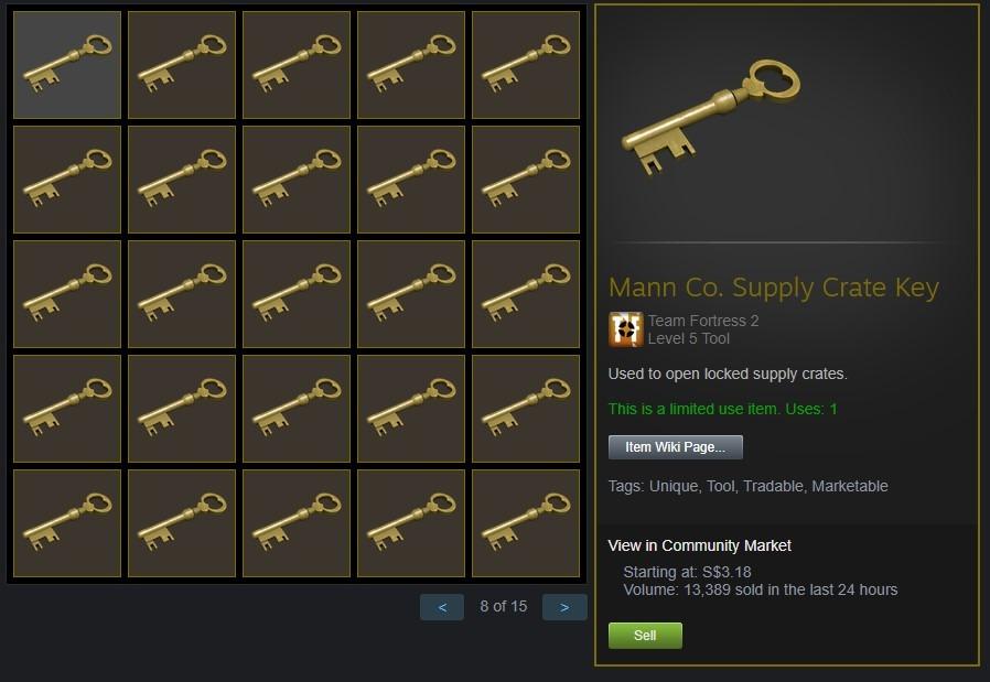 Selling TF2 Keys on Steam, Video Gaming, Gaming Accessories, In
