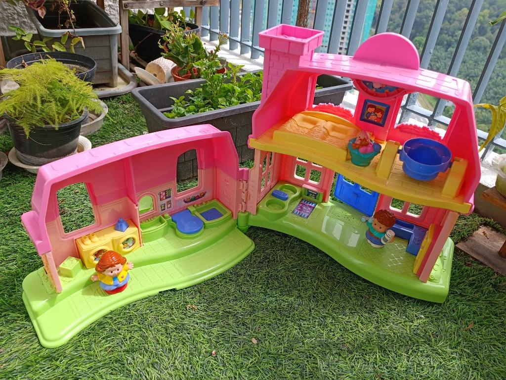 Fisher price little people pink house hot sale