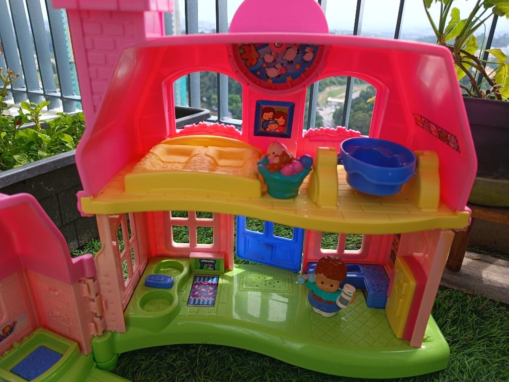 Fisher price little 2025 people pink house