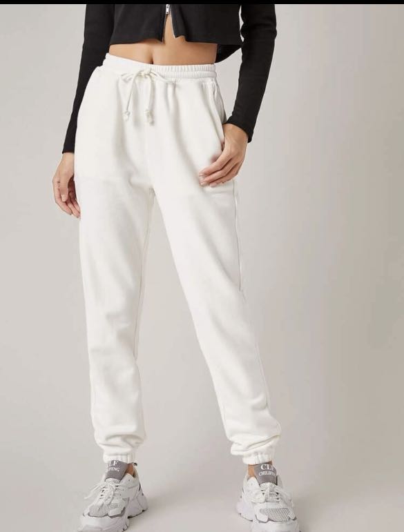 Shein white outlet sweatpants