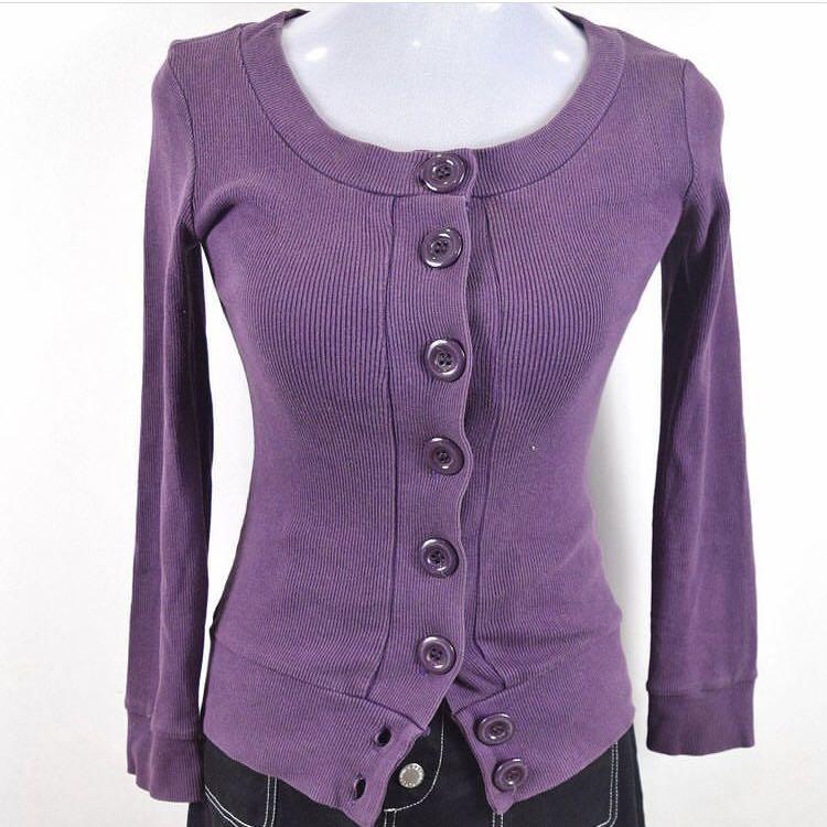 Big button cardigan women's discount