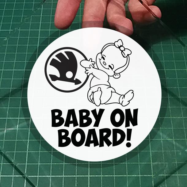 Sticker Bébé à bord Škoda