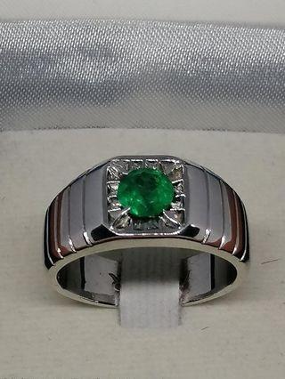 Gents emerald ring shop