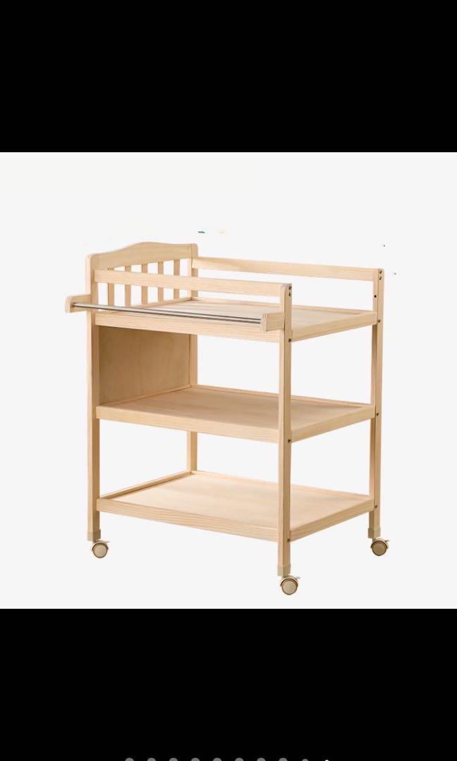 Solid wood baby newborn diaper change table, Furniture & Home Living