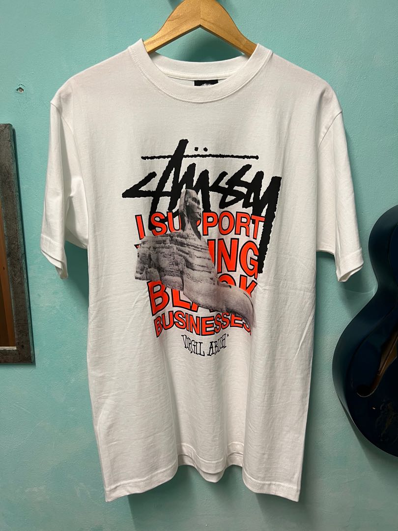 Stussy Collab Off White Men s Fashion Tops Sets Tshirts Polo Shirts on Carousell