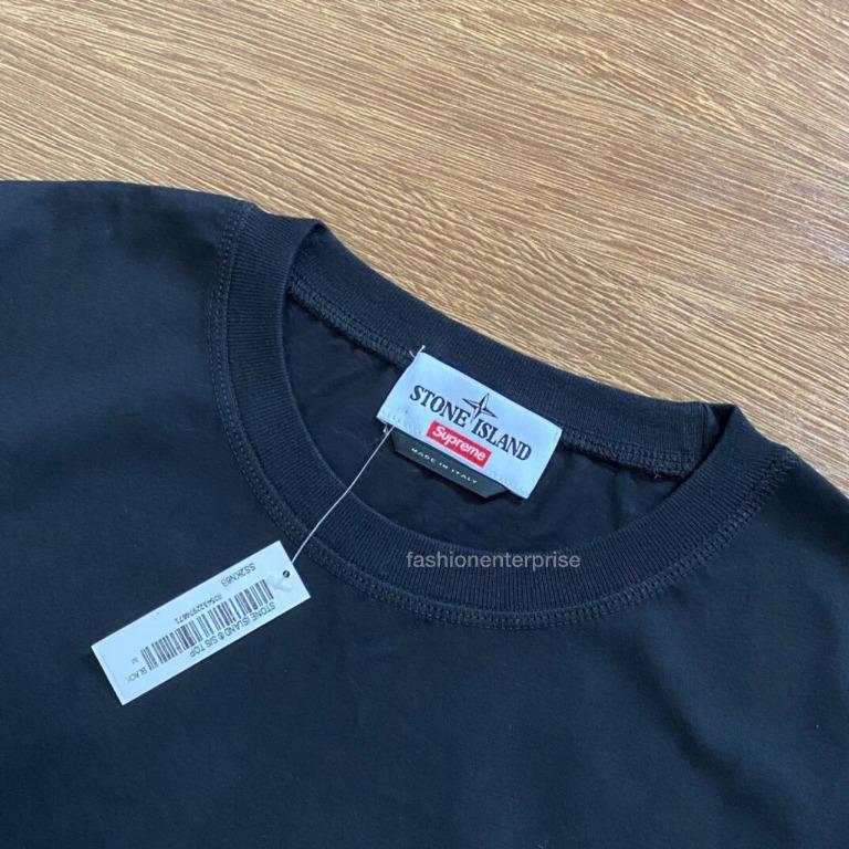 Supreme x Stone Island S S Top Tee Black SS22 Men s Fashion Tops