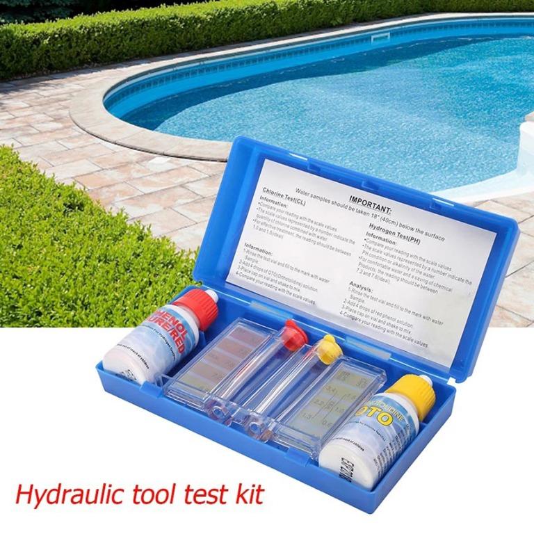 Swimming Pool Hydroponics PH Chlorine Water Quality Test Kit ...