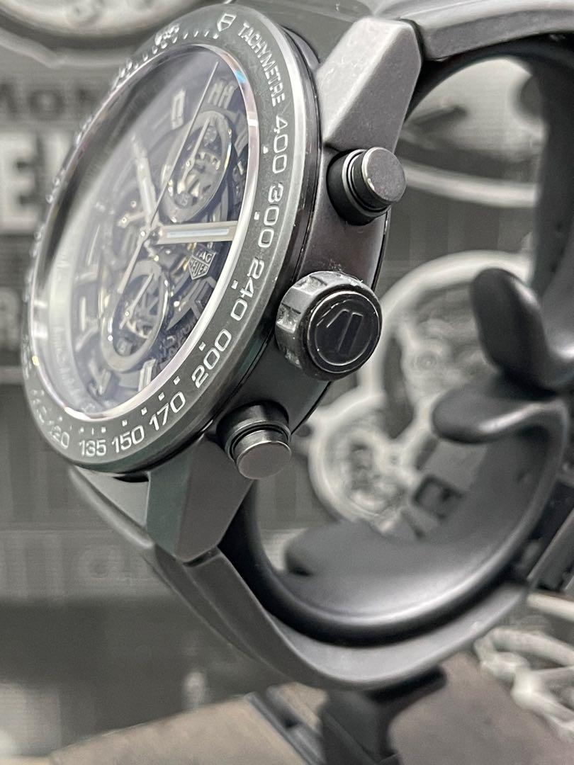 Tag heuer carrera heuer 01 hotsell full black matt ceramic