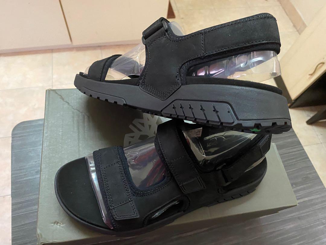 New Timberland Leather Sandal Anchor Watch back strap Men s