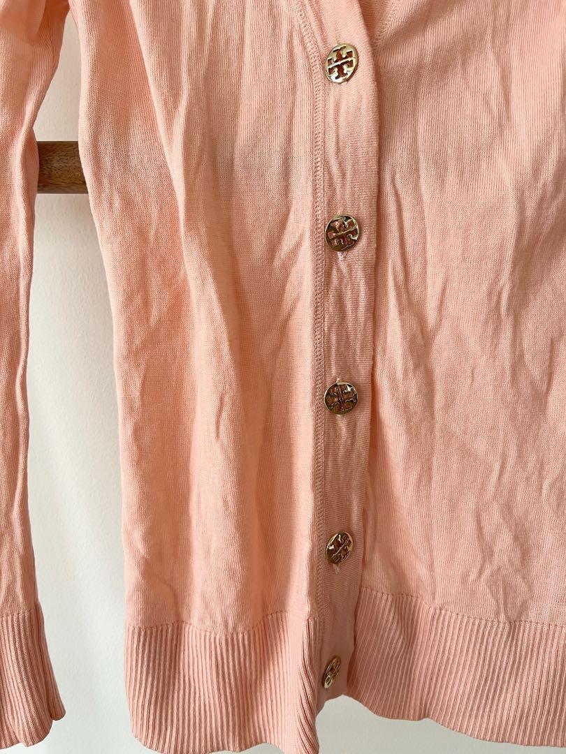 Tory burch pink cardigan clearance