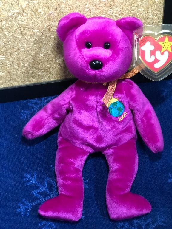 1999 birthday store bear beanie baby