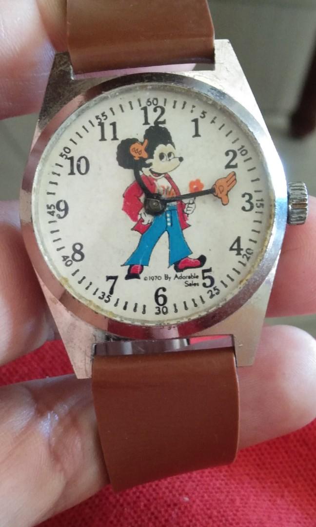 1970s mickey hotsell mouse watch