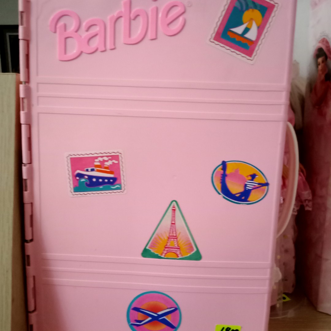 Vintage Barbie Travel Suit case with House inside, Hobbies & Toys, Toys & Games on Carousell
