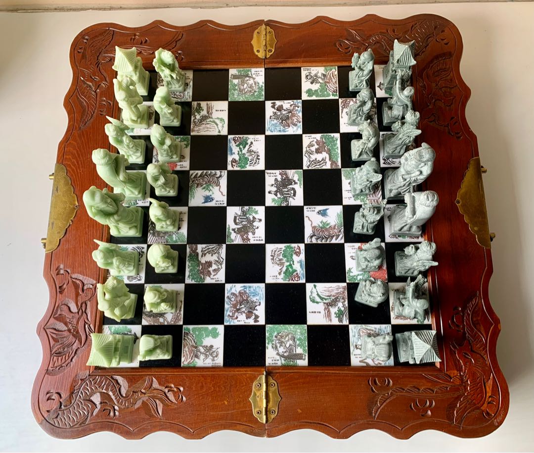 Vintage Chinese Chess Set Hobbies Toys Toys Games on Carousell